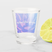 A Shot Boho Blue Agave Affirmations Verre Tiré (Dos)