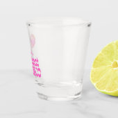 A Shot Boule Disco Bachelorte Verre Tiré rose (Droite)