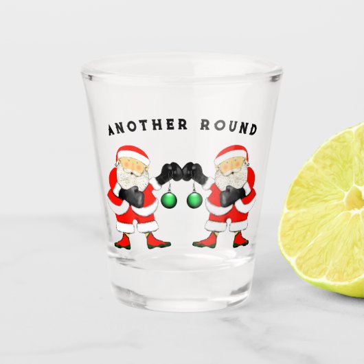 A Shot Boxe verre de tir de Noël (Devant)