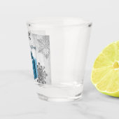 A Shot Cadeau de Noël bleu Verre de Noël (Droite)