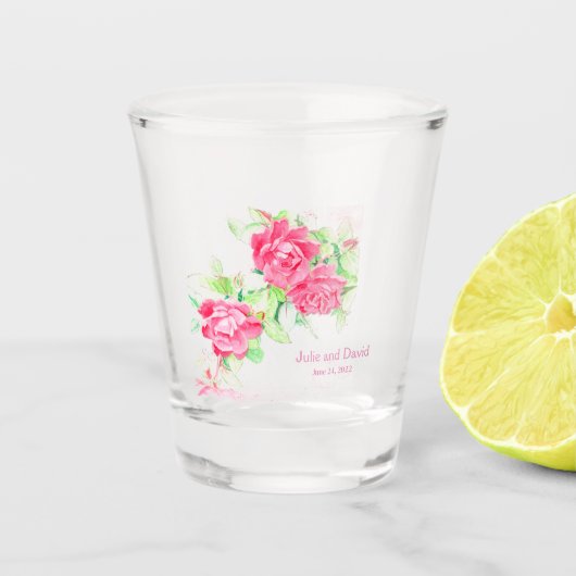 A Shot Café Roses en verre (Devant)