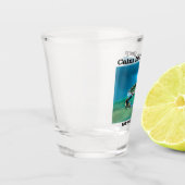 A Shot Calme Dans Le Verre Profond (Gauche)