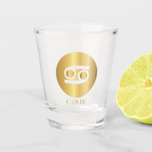 A Shot Cancer Zodiac Connexion Gold Circle Verre de tir