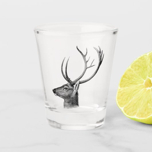 A Shot cerf de cerf en verre (Devant)