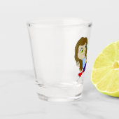 A Shot chibi foxy fille verre tourné (Gauche)