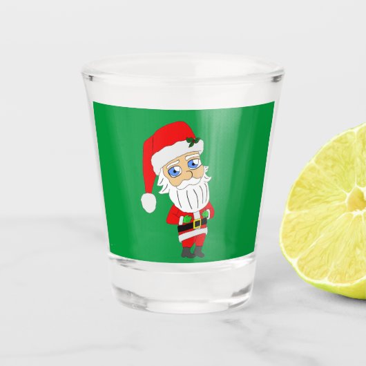 A Shot chibi santa claus verre abattu (Devant)