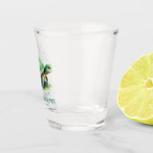 A Shot Chic Cadeau Aquarelle Tortue Verte - Verre (Droite)