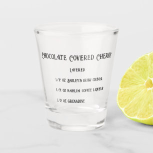 A Shot Chocolat couvert cerise nouveauté verre abattu
