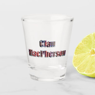 A Shot Clan Macpherson Nom Du Tartan, Verre Tiré