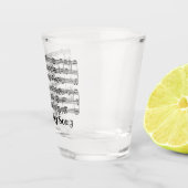 A Shot Conception de partition musicale Verre de tir (Droite)