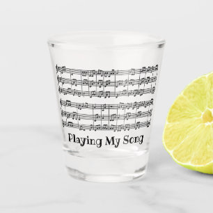 A Shot Conception de partition musicale Verre de tir