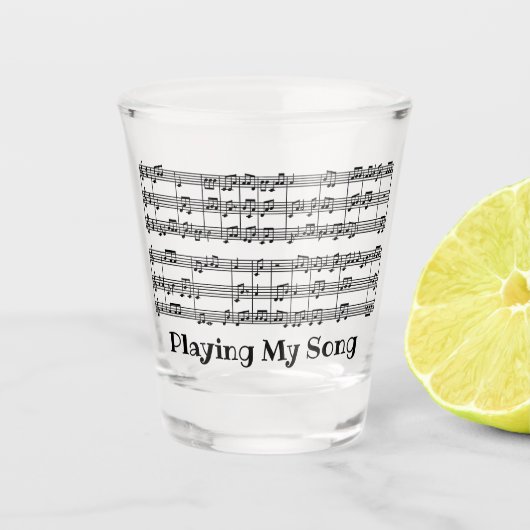 A Shot Conception de partition musicale Verre de tir (Devant)