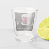 A Shot Coupe de Noël de verre chaud au chocolat (Dos)