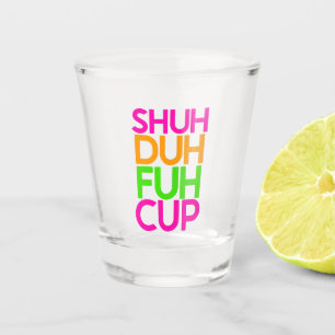 A Shot Coupe Shein Duh Fuh Funny Rose Orange Verre