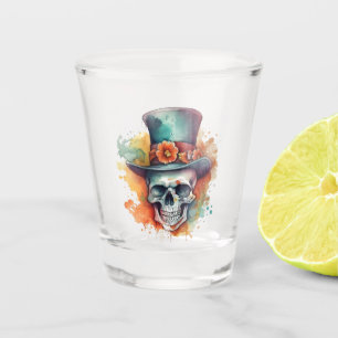 A Shot Crâne dans un verre à glace