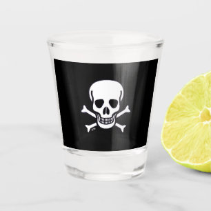 A Shot Crâne n Bones noir verre abattu
