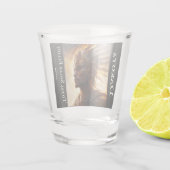 A Shot Customiser ce verre de verre de tir souvinier avec (Dos)