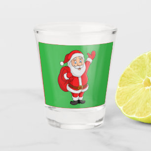 A SHOT CUT SANTA CLAUS NOËL VERRE TISSÉ
