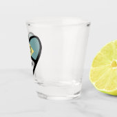 A Shot Delaware, Drapeau D'État En Coeur, Verre Tiré (Droite)