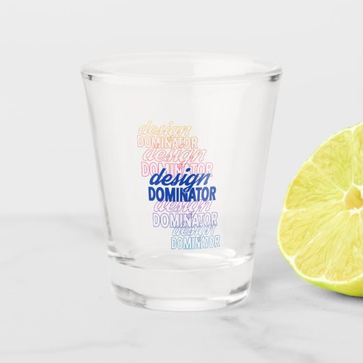 A Shot Dominateur de conception Répéter le verre de prise (Devant)