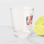 A Shot Drapeau américain verre de tir (Gauche)