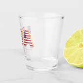 A Shot Drapeau américain verre de tir (Droite)