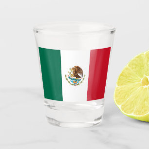 A Shot Drapeau mexicain - Drapeau du Mexique Tir de verre