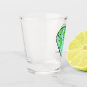 A Shot Earth Love nom personnalisé verre photo (Gauche)