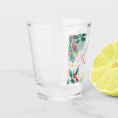 A Shot Elégante aquarelle Joyeux verre de Noël (Gauche)