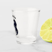 A Shot Élevage Chevaux sauvages noirs Verre de tir Texte  (Droite)