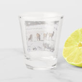 A Shot Elk en verre à bouchon (Dos)