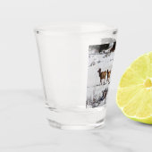 A Shot Elk en verre à bouchon (Gauche)