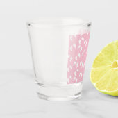 A Shot Empreintes rose Bébé Verre Tiré (Gauche)