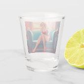 A Shot Épingle de verre de tir (Dos)