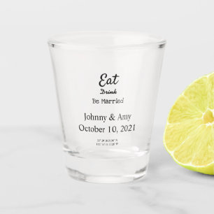 A Shot Faveur de mariage verre de tir