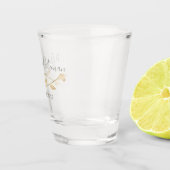 A Shot Faveur en verre faite sur commande de mariage (Droite)
