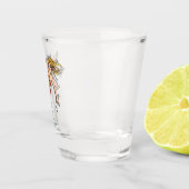 A SHOT FILLE EN VERRE MARTINI ROUGE (Droite)