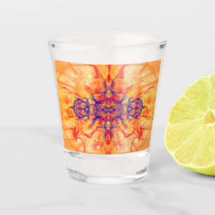 A Shot FUMÉE ORANGE - Art Fractal - Verre de tir