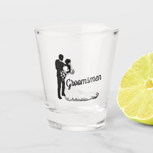 A Shot Groomsmen Verre de tir (Devant)