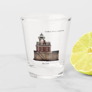 A Shot Hudson Athens Lighthouse en verre tourné