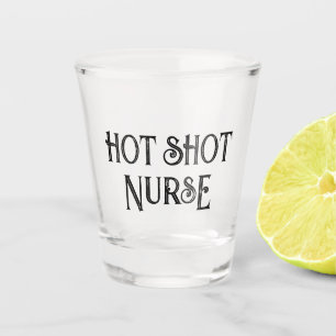 A Shot Infirmière de tir à chaud Drôle Verre cadeau