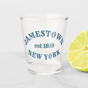 A Shot Jamestown, New York en verre de tir