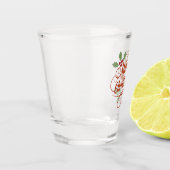 A Shot "joyeux noël" verre tourné (Gauche)