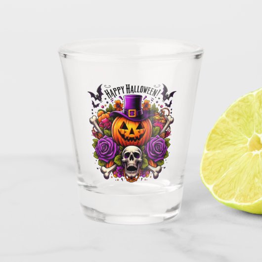 A Shot Joyeux verre de coupe halloween (Devant)
