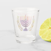 A Shot Joyeux verre de tir Hanoukka (Dos)