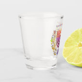 A Shot Joyeux verre de tir Hanoukka (Gauche)