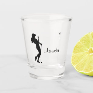 A Shot Lady Golfer Verre personnel