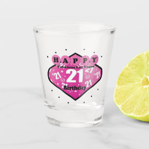 A Shot Las Vegas 21e Anniversaire Verre de tir