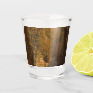 A Shot Le bassin aux truites (1870) Œuvre d'art - Verre à