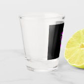 A Shot Lettre violette Visage Verre (Gauche)